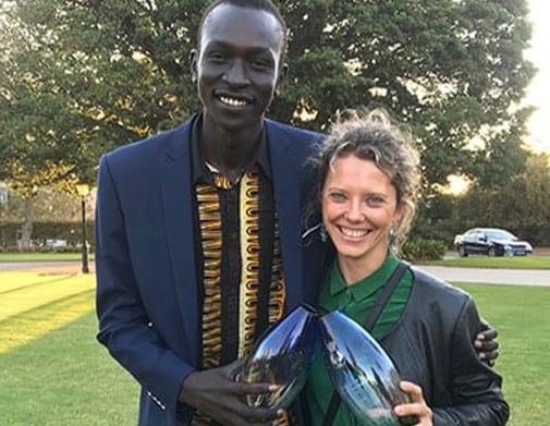 Sanaa Founder Victoria Lewis, alongside Gabriel Akon – aka DyspOra, also involved in the Sanaa platform and was awarded the Youth Award for his ongoing work in the community