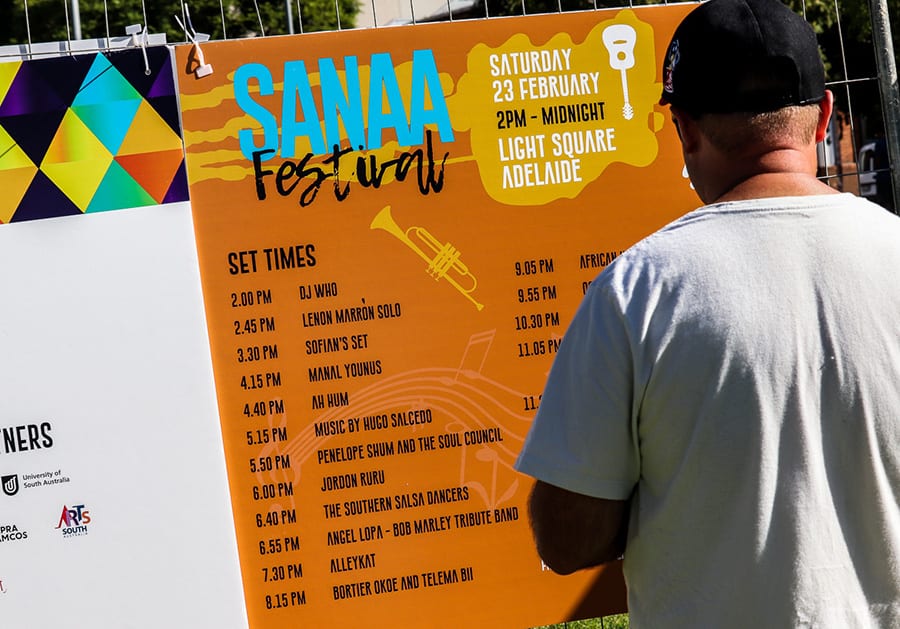Set Times at Sanaa Festival